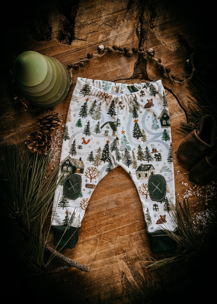 Snowy Cabins  |  Adventure Leggings