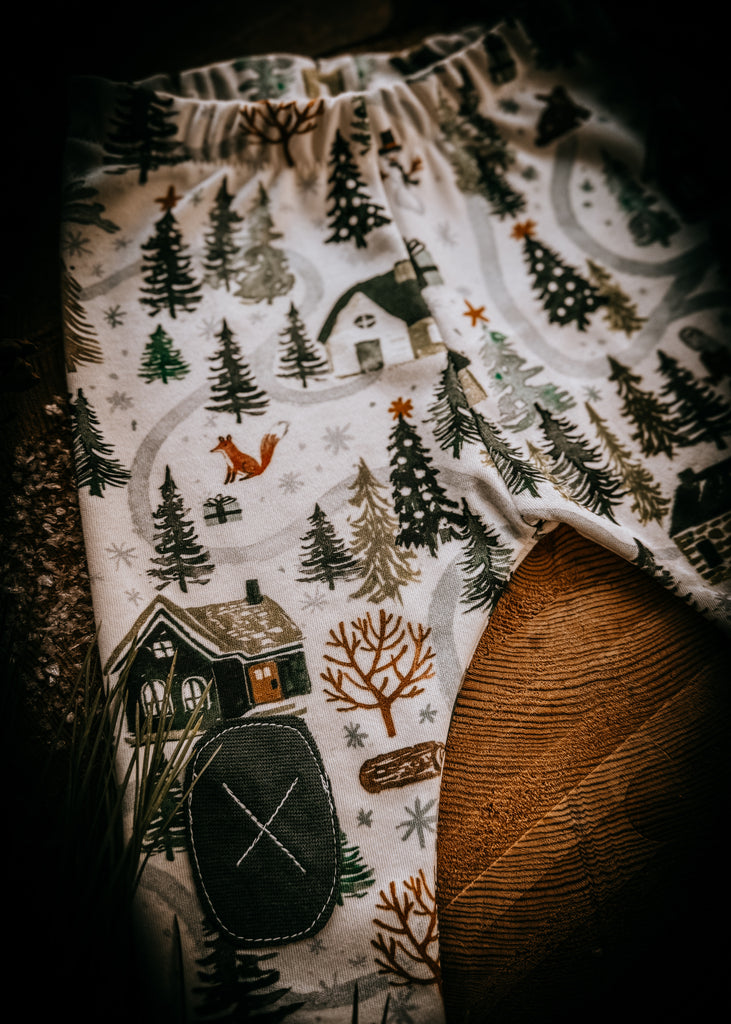 Snowy Cabins  |  Adventure Leggings